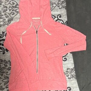 American Eagle Outfitters Coral Zip-Up Hoodie